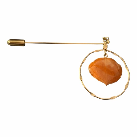 Vintage Elegant Gold and Hat Pin. Excellent condition! - Picture 2 of 4